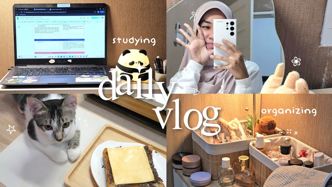DAILY VLOG 📓📃 back to school, organizing stuff, productive vlog, GRWM, studying, cozy vlog