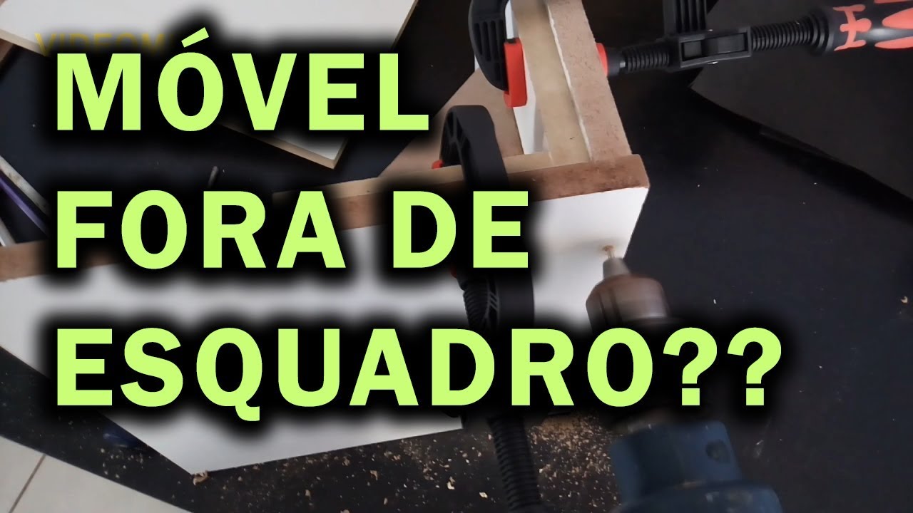Móvel fora de esquadro? Não mais. (Gabarito 90 graus)