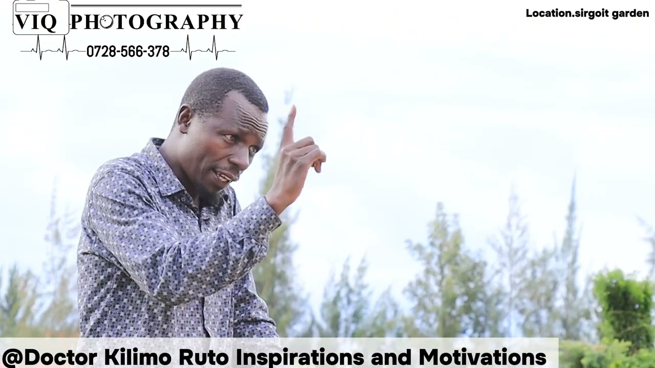KILIMO RUTO PRINCIPLES OF MANHOOD listen to wisdom and knowledge and build yourself from it