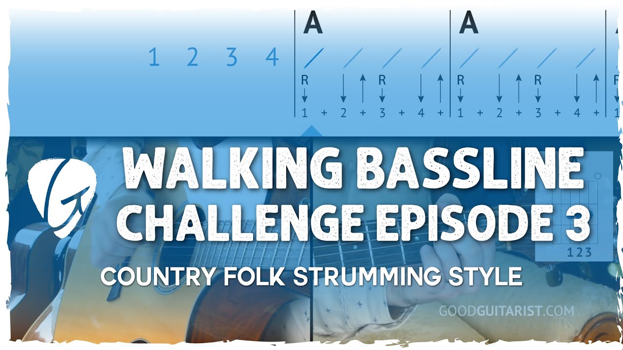 Breaking It Down For Beginners: Strumming a 3-Chord Progression - Walking Bassline Challenge Ep 3