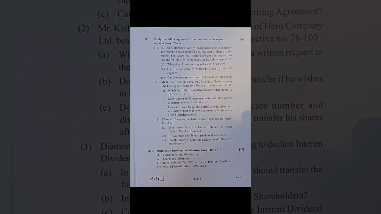 MH 12th Secretarial Practice HSC Board Paper Full Solution 2023 -- SP Board Paper 2023