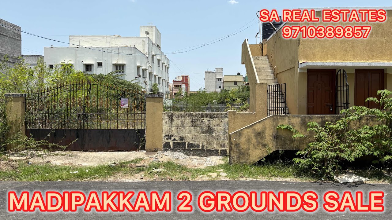 ID NO-1046 MADIPAKKAM 2 GROUNDS PLOT SALE #nri #chennai #madipakkam #velachery #realestate #plots 