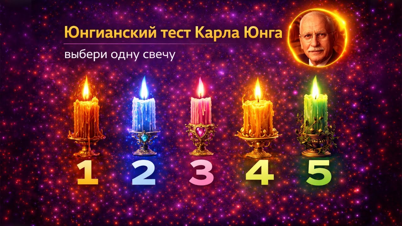 Юнгианский тест Карла Юнга выбери одну свечу | правду которую ты обходишь