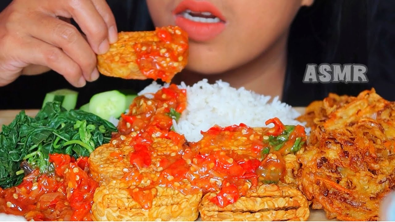 ASMR TEMPE SAMBAL KEMANGI ||MUKBANG INDONESIA #ASMR #asmrsounds #asmrvideo #sambalkemangi #tempe