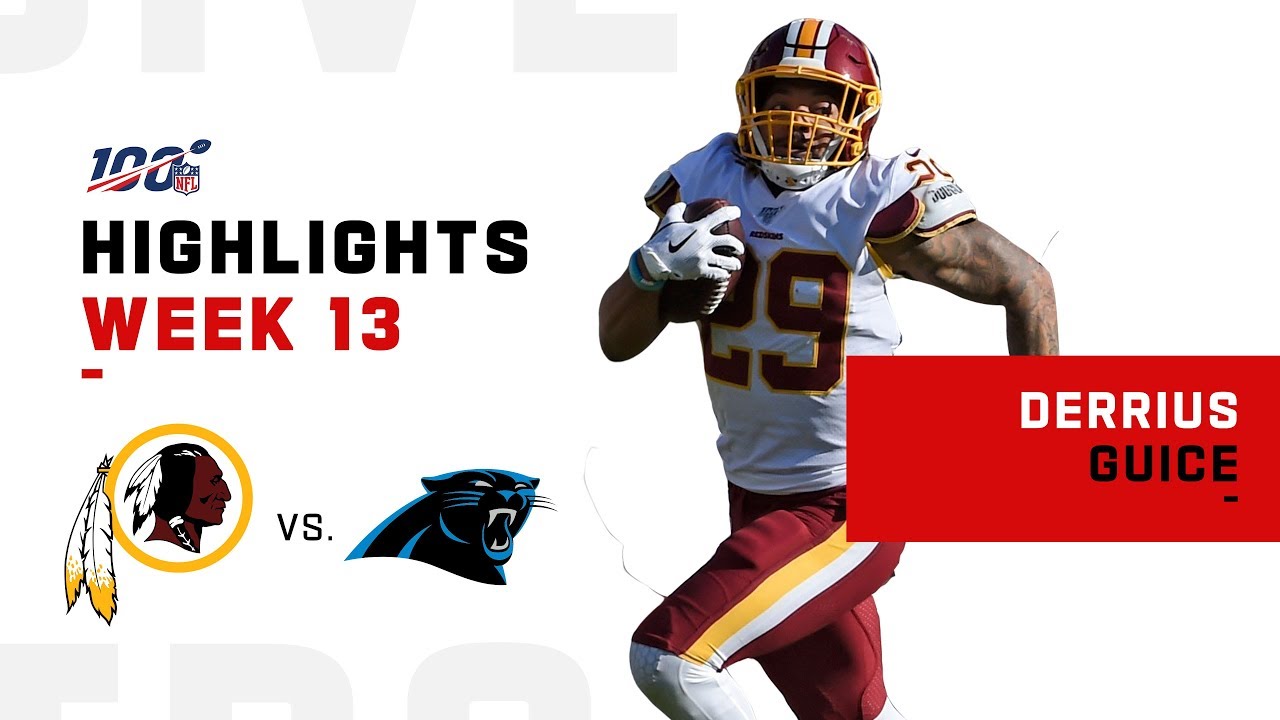 Derrius Guice Shreds Panthers w/ 129 Yds & 2 TDs | NFL 2019 Highlights