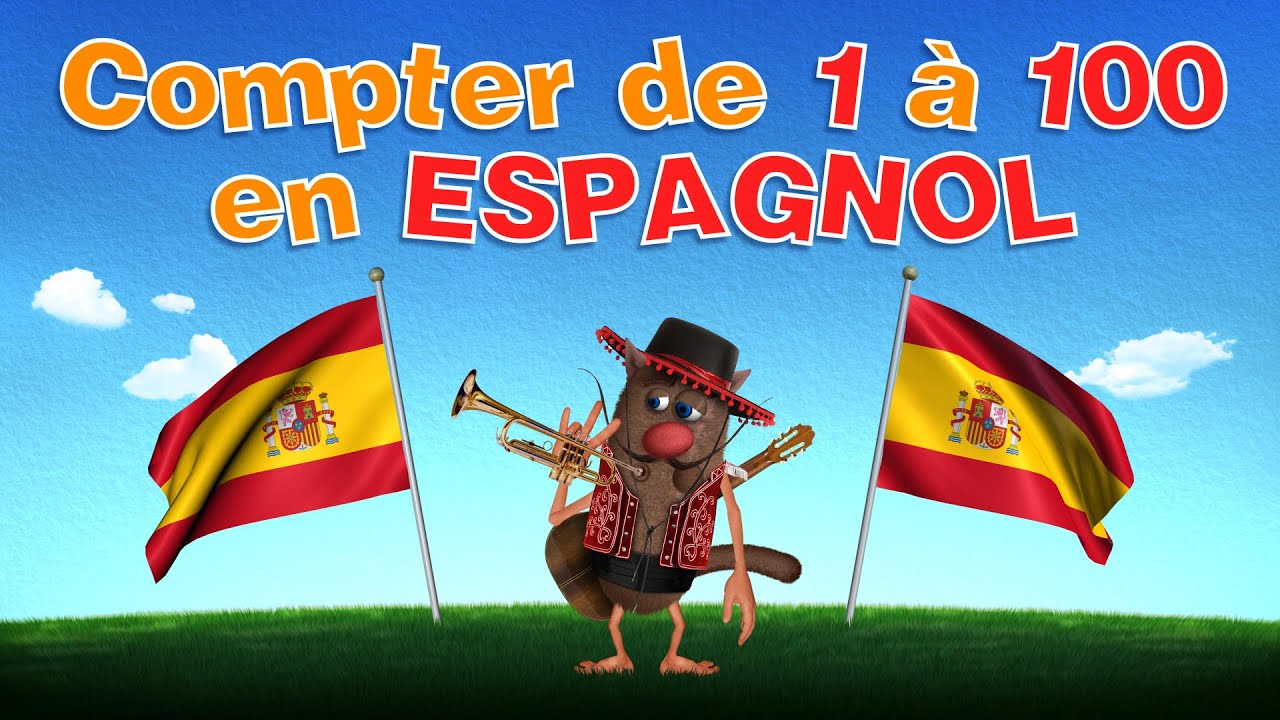 Foufou  - Compter en espagnol de 1 à 100 – Pour enfants 🇪🇸🎉