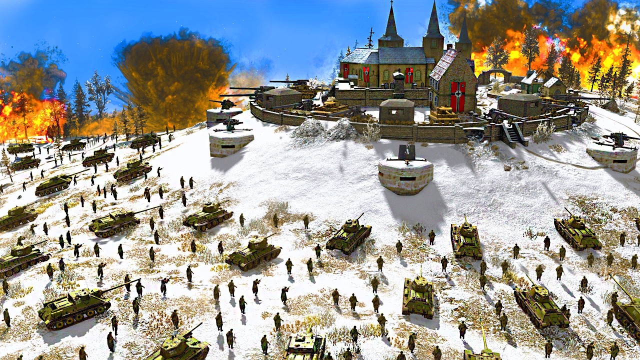 I built WW2 German CASTLE FORTRESS in New BASE BUILDING Simulator! - Gates of Hell