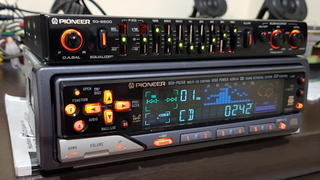 Pioneer EQ-6500 & DEH-P835R & TS-7150 & GM-920 old seri vintage