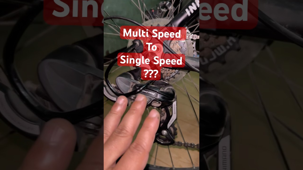 Multi speed cycle to single speed ??? #ytshorts