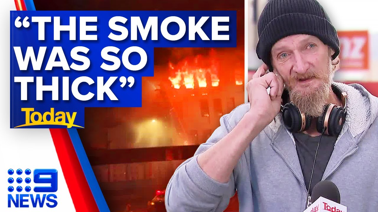 Man recounts terrifying escape from burning hostel in New Zealand | 9 News Australia