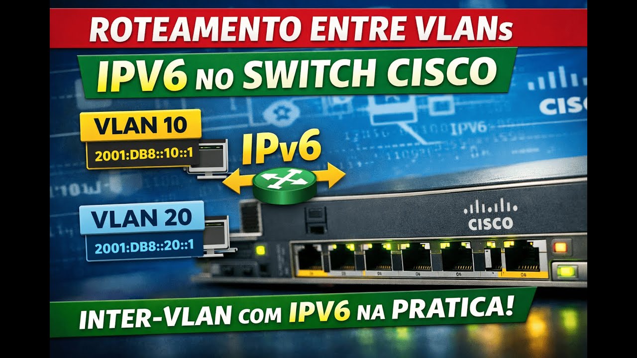 Roteamento IPv6 entre VLANs em Switch Cisco (Inter-VLAN Routing na Prática)