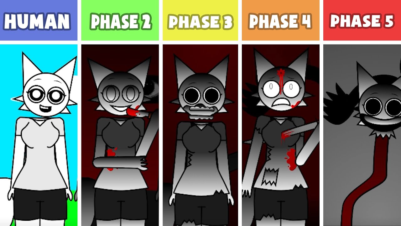 Incredibox: Sprunki But HUMAN | Phase 1 Vs Phase 2 Vs Phase 3 Vs Phase 4 Vs Phase 5 | (NEW MOD)