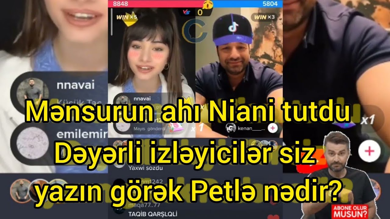 Nia Kurbanova və Kənan MM petlənin nə olduğunu aydınlaşdıra bilmədilər 26.05.2022 Part - 1