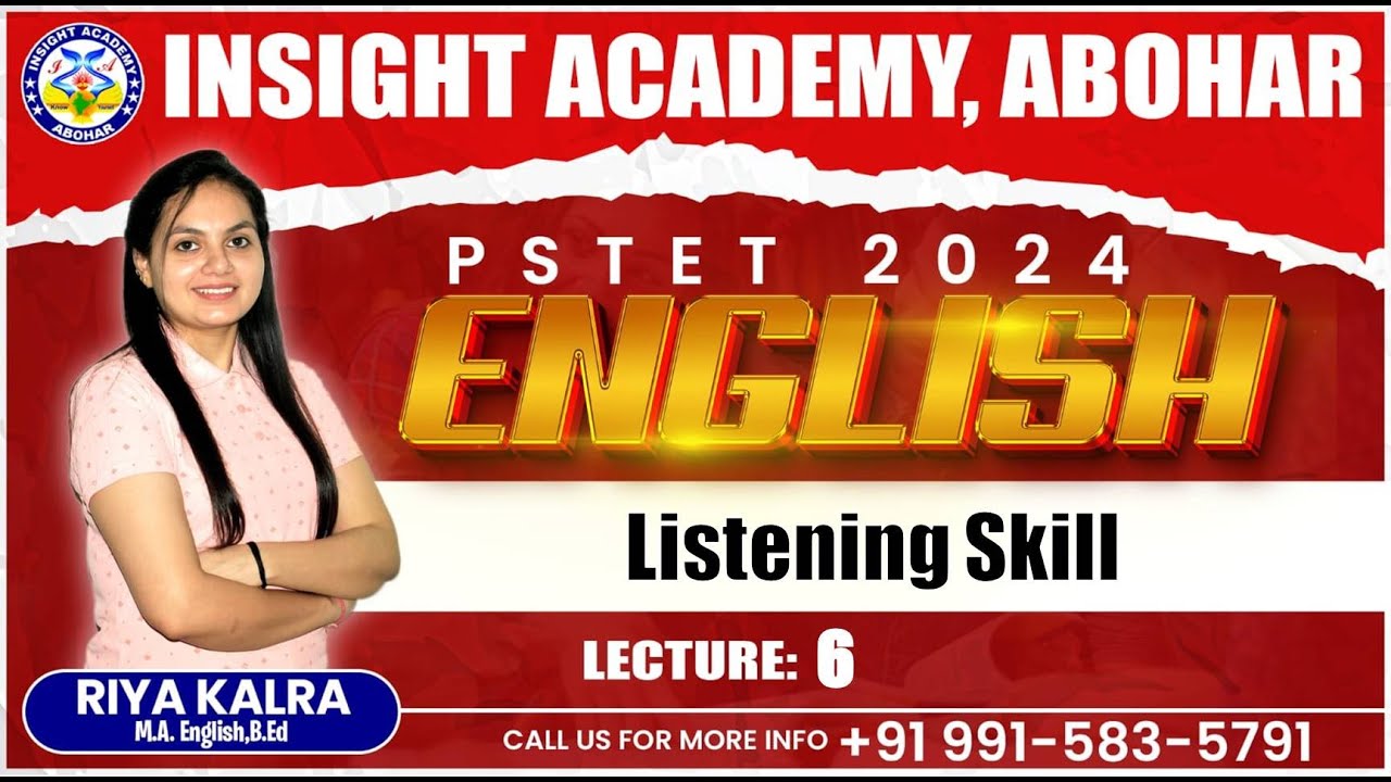 PSTET English Preparation 2024 | MCQ Lec 6 | PSTET Paper 1 & 2 | PSTET English Pedagogy |By Riya Mam