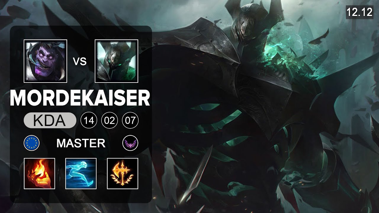 Mordekaiser vs Dr.Mundo Top - EUW Master - Patch 12.12 Season 12