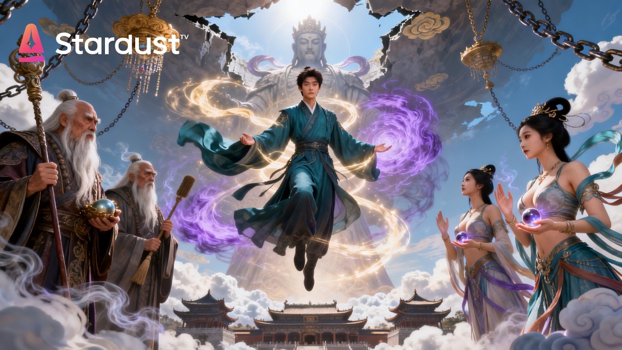 Multi-Sub🔥我穿越洪荒太慎重，别人大罗我装金仙！三清被围，我无奈释放一缕气息，三千神魔虚影显化，敌方圣人直接跪下求收留【洪荒：慎勇型截教首徒】 #cdrama