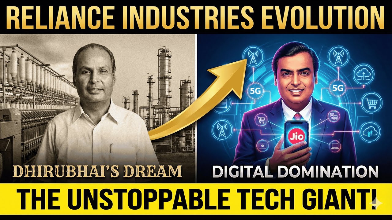 Reliance Industries Evolution  From Dhirubhai&rsquo;s Dream to Digital Domination | Read With Joy