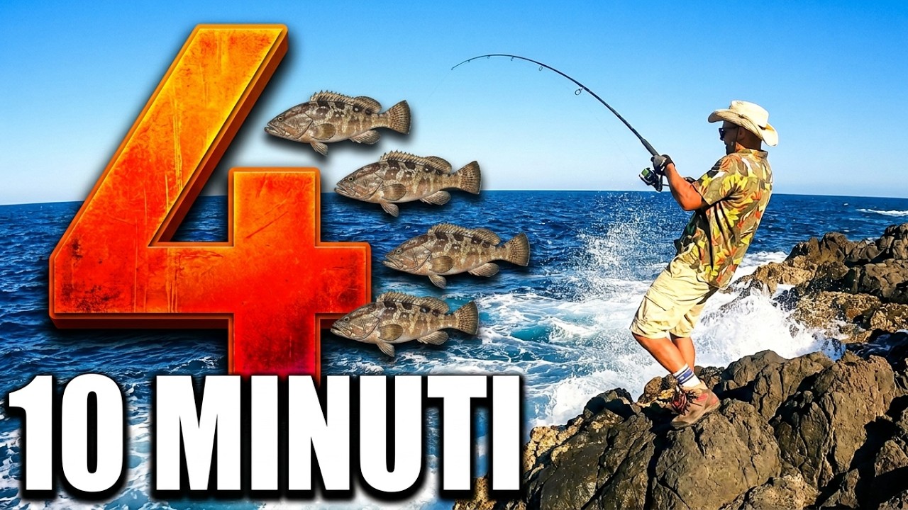 I PESCI erano in acqua BASSA ! 4 CATTURE in 10 minuti a SHORE JIGGING 🐟