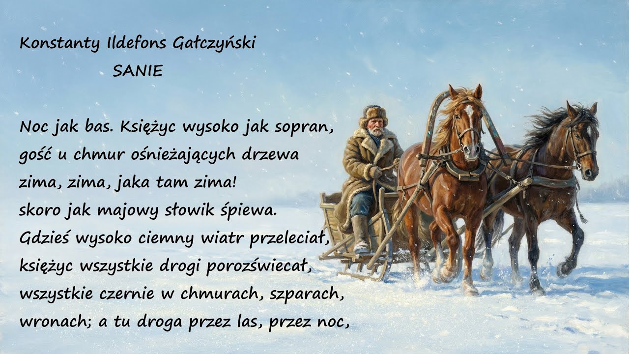 Sanie Konstanty Ildefons Gałczyński Poezje Wiersze | Poezja Dla Duszy
