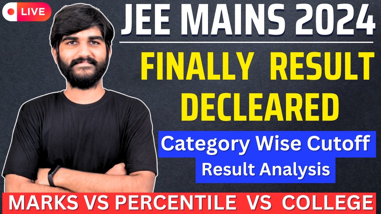JEE Main 2024 Result Released✅ | JEE Mains Result 2024 Session 2 | JEE Mains Cut Off 2024 #jee2024