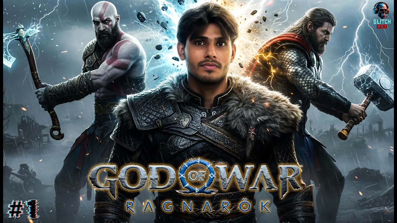 God of War Ragnarök Part 1 🔥 FIRST THOR FIGHT | Odin Arrives | Kratos Story Begins | #1| GLITCHGOD