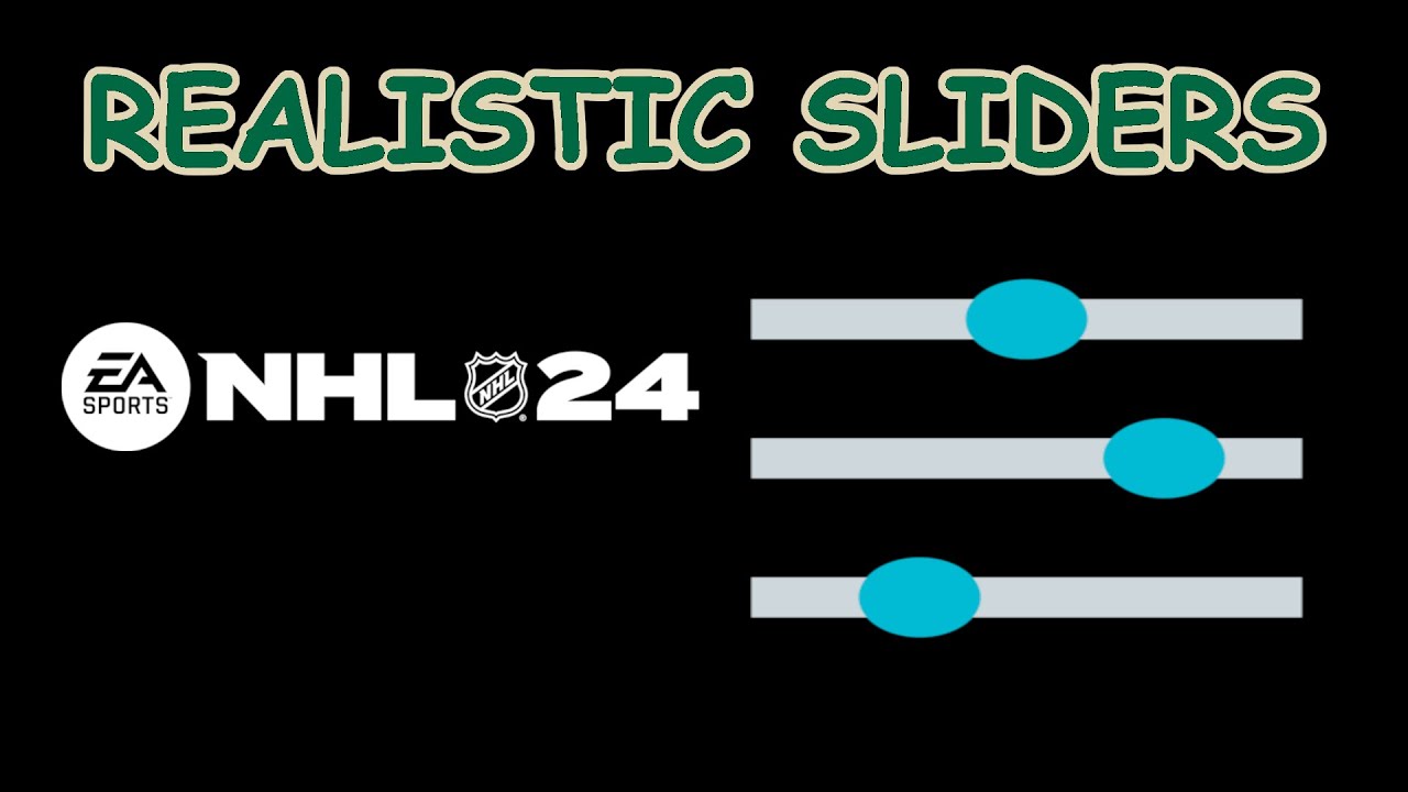 NHL 24 Realistic Sliders #nhl24 #sliders