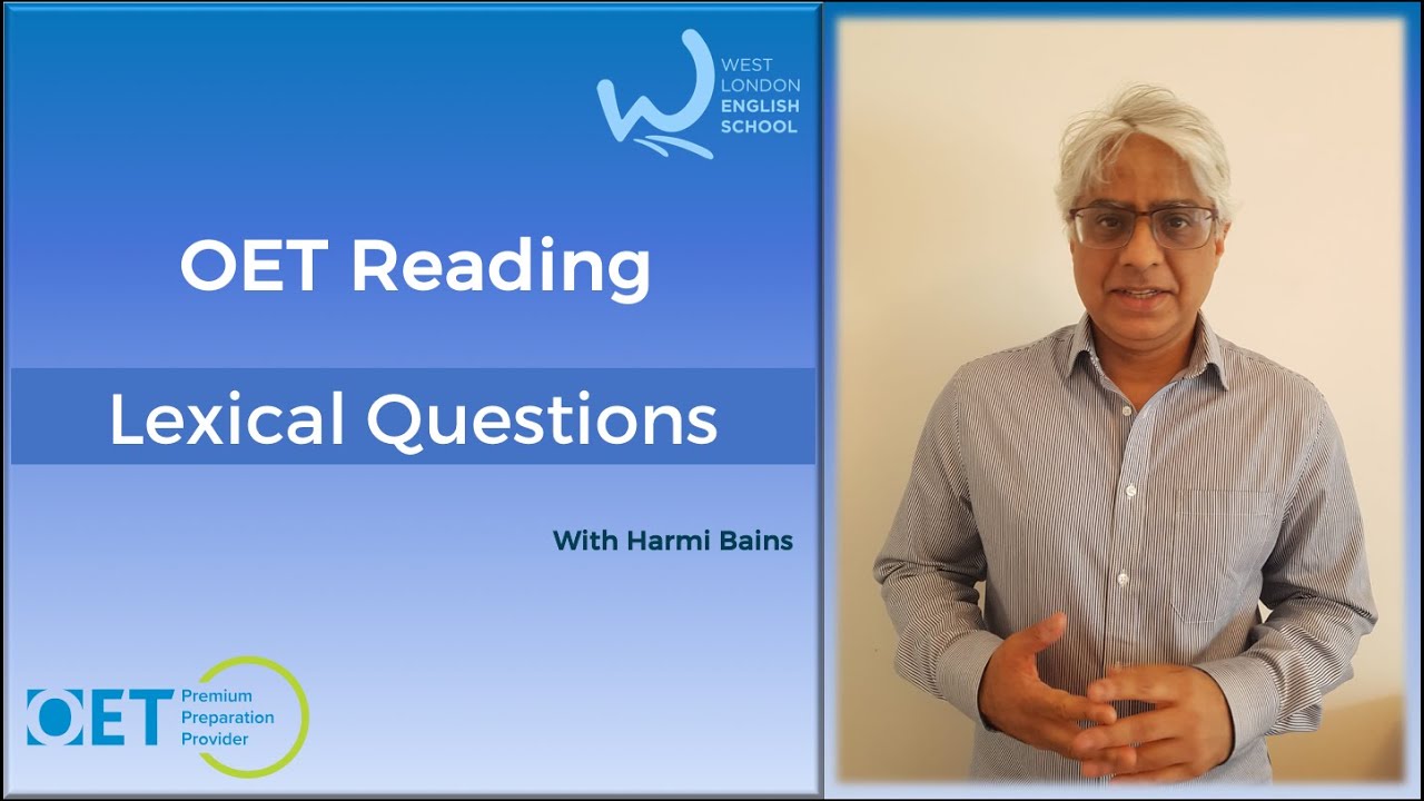 OET Reading Part C live class with Harmi | Lexical questions
