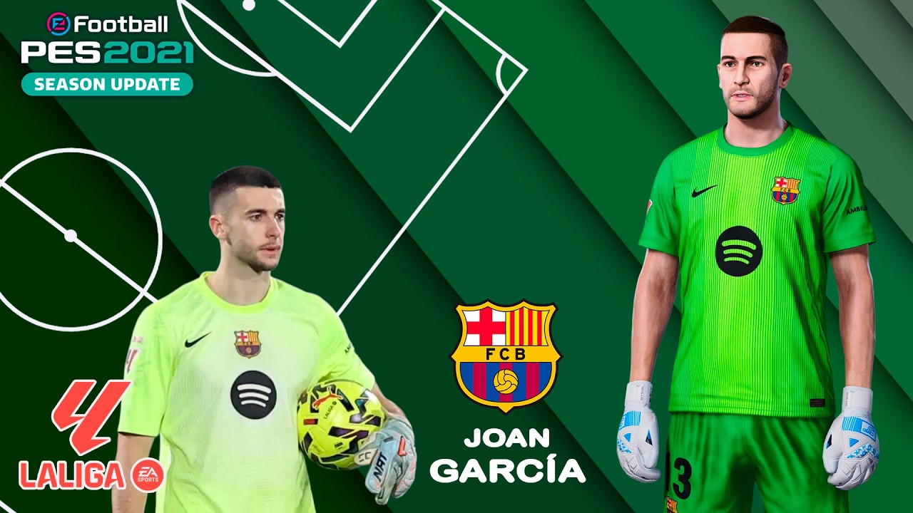 JOAN GARCÍA face+stats (FC Barcelona) How to create in PES 2021