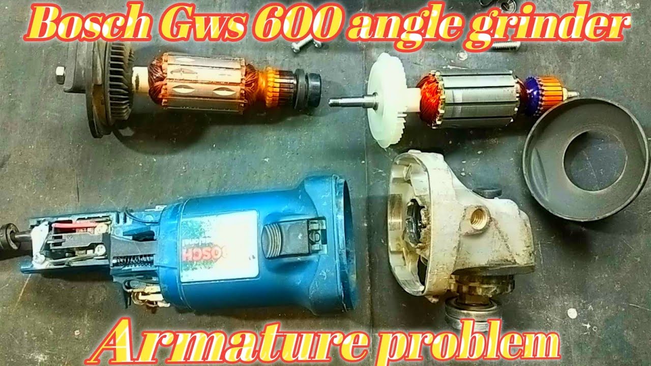 Repair angle grindei | how to repair gws 600 angle grinder | grinder machine armature change