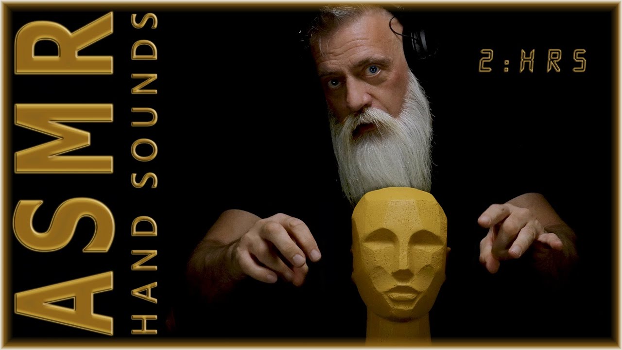 ASMR Hand Sounds - Handmade Clay Head Binaural Microphone - Super Sleepy Sounds 💤😴💤