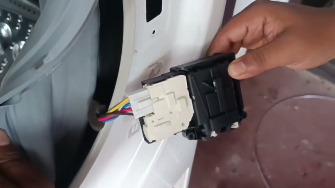 front load LG washing machine door lock not working