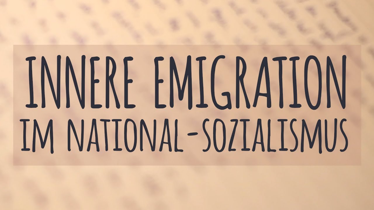 Innere Emigration erklärt! | Große Kontroverse