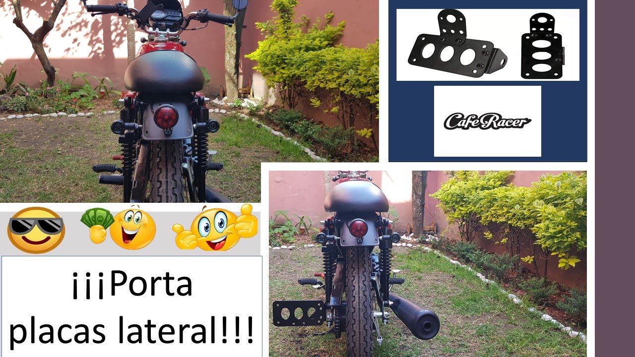 PORTA PLACAS LATERAL CAFE RACER