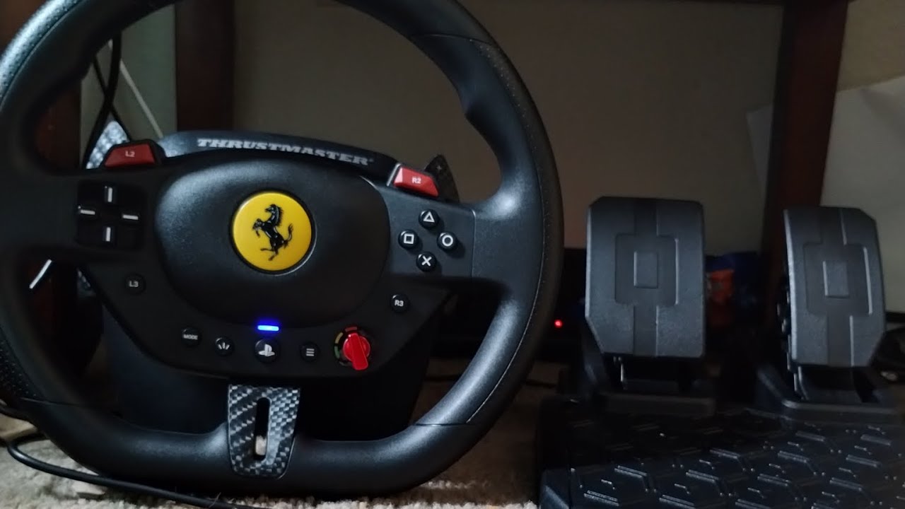 My new thrust master steering wheel     #thrustmaster t98 296 gtb ps5