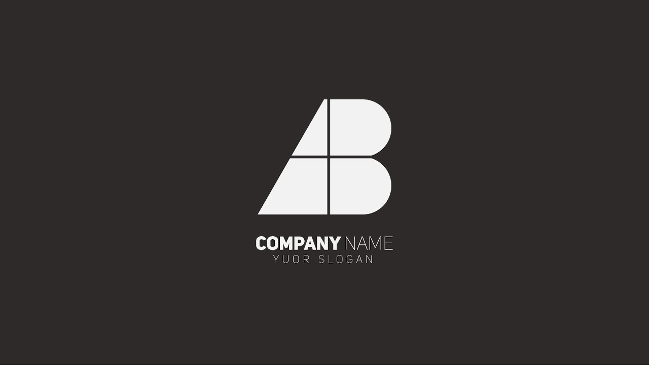 Unique AB Letter Logo Design | Adobe Illustrator Tutorial