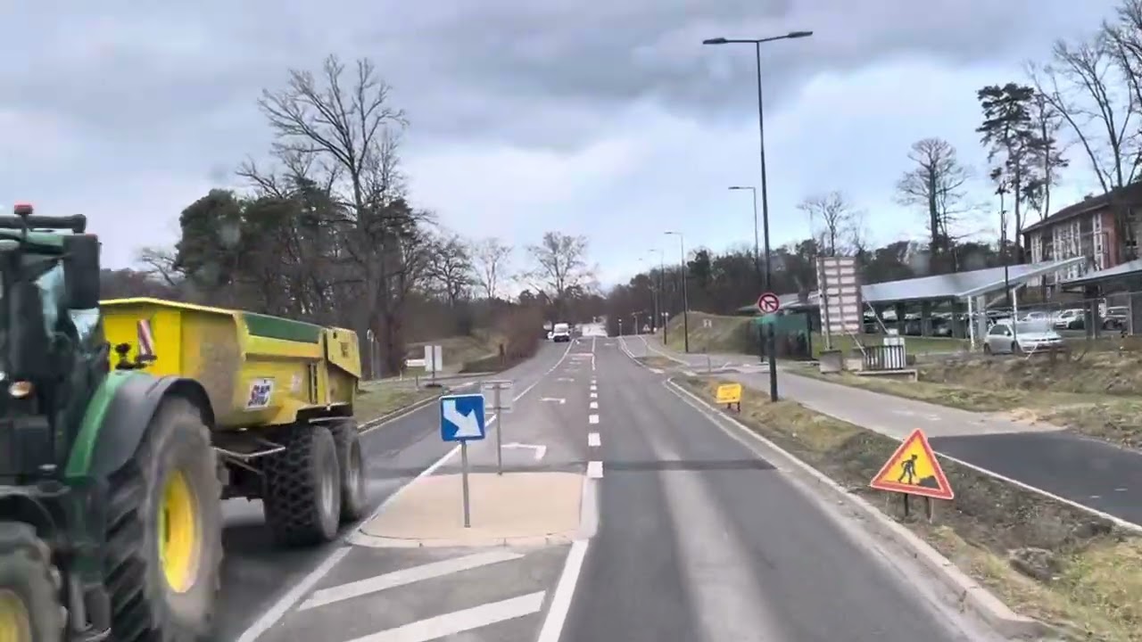 On part de Haguenau, direction A4 Paris en Alsace en camion le 26 janvier 2026