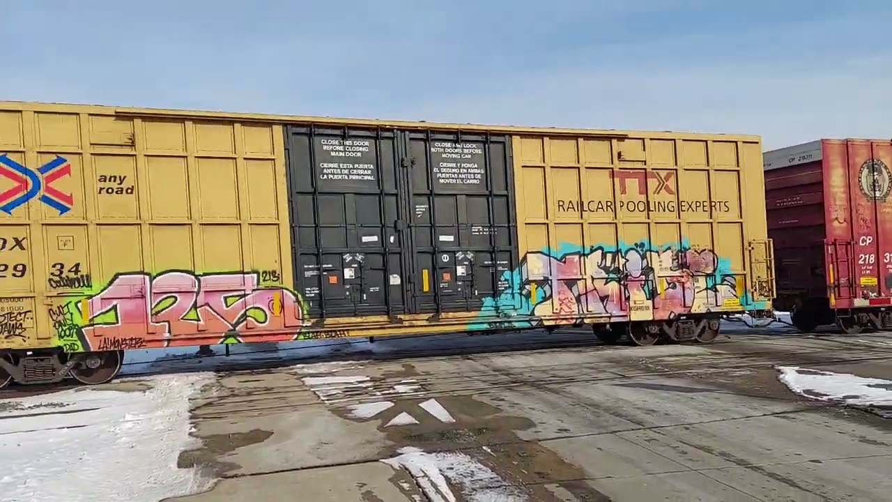 A447 with 4 locomotives including a WL and a exAnn Arbor boxcar