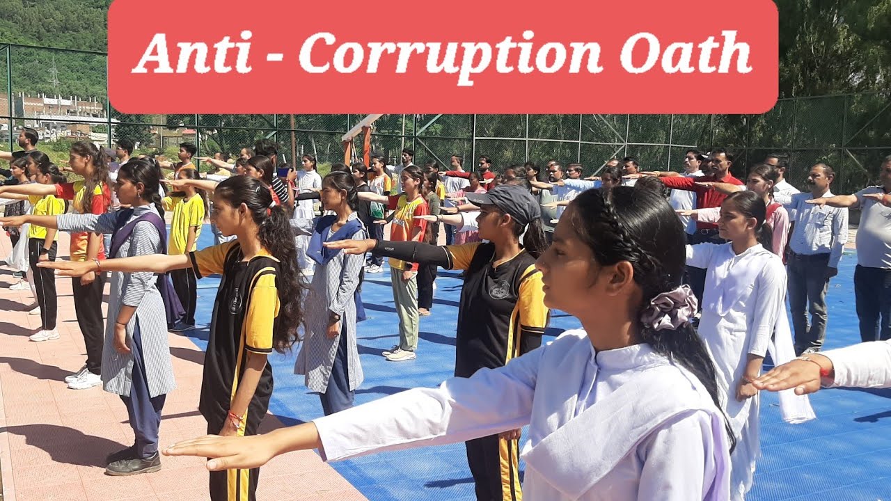 PLEDGE🤚 || 🇮🇳 AGAINST CORRUPTION || भ्रष्टाचार निरोध || Anti- Corruption week || J&K || Udhampur 🌍