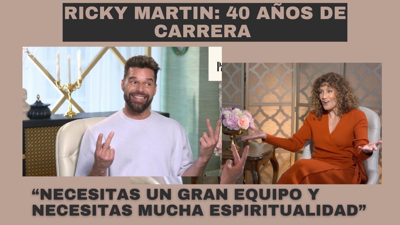 Ricky Martin: 40 años de carrera. 