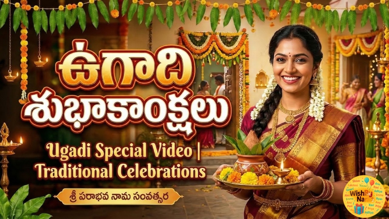 🌸 ఉగాది శుభాకాంక్షలు | Ugadi Subhakankshalu | Ugadi Wishes 2026 🌸