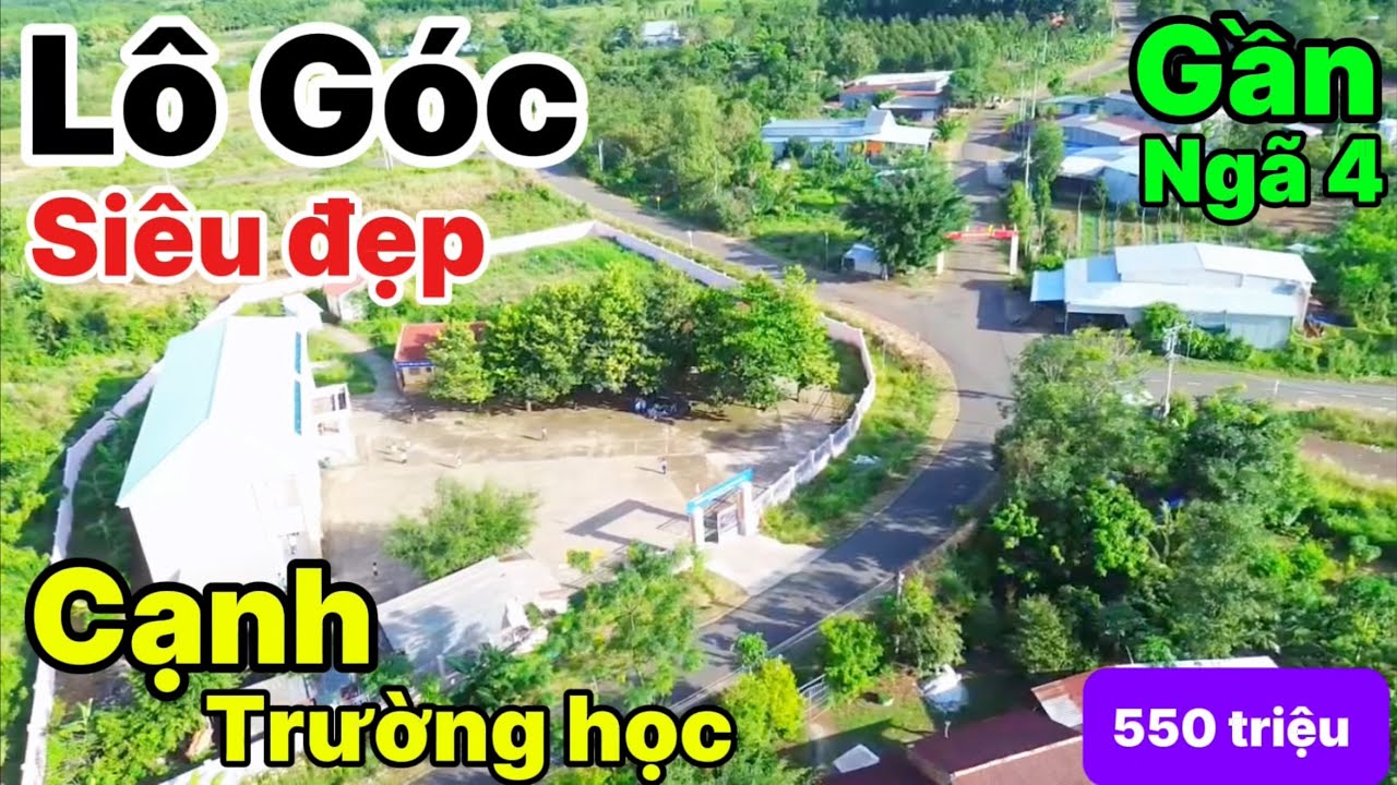 🫱Nguồn Hiếm - Lô góc 2 mặt tiền gần trường học - Ngã tư chợ nhỏ - Sổ hồng sẵn (S631m2 -100m2ONT)