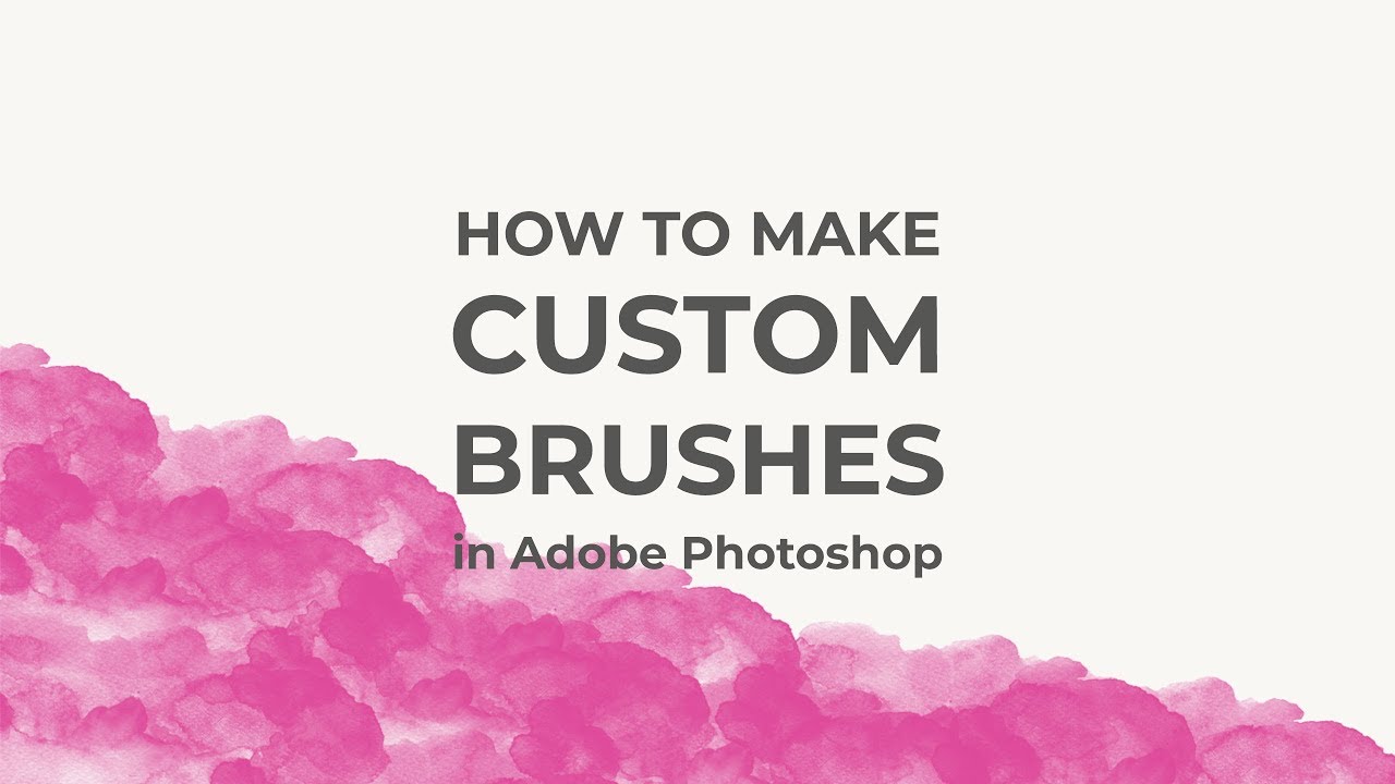 How to make a watercolor brush in Photoshop