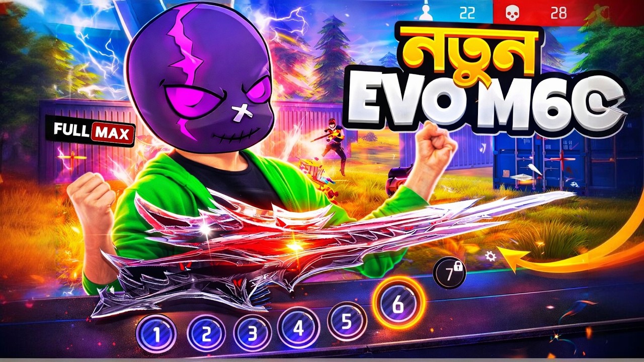 ফ্রি ফায়ারে নতুন ইভো গান ? 🤯 MAXING UP NEW EVO M60 IN FREE FIRE