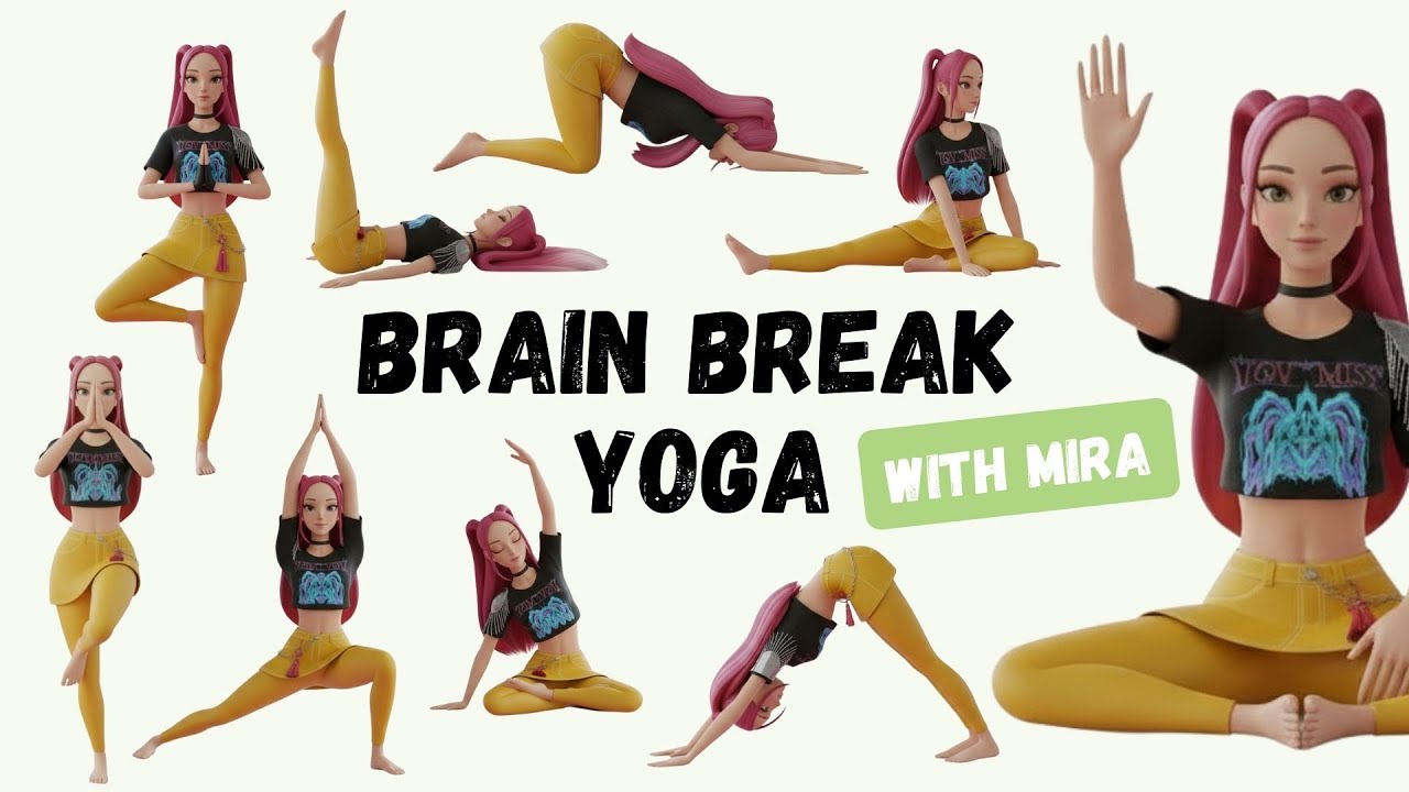 Laser Focus Yoga for Kids | Brain Break for Concentration & Study with Mira