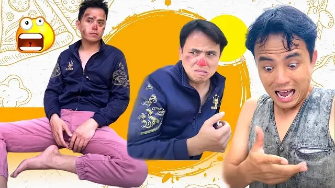澎恰恰：想吃我嘴裡的東西？沒門！沙雕李飛：求你給我吃一口，太饞了！中文 Comedy Video 中文 Funny Video