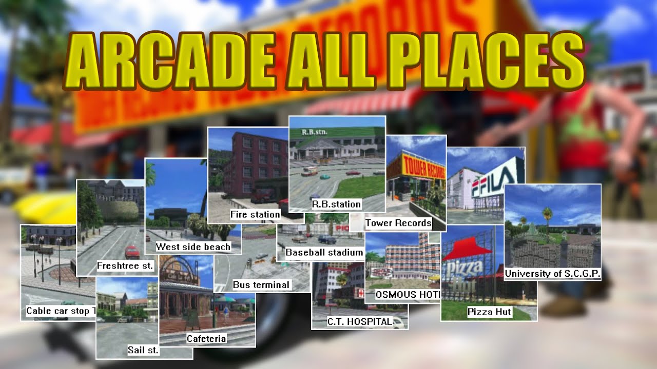 Crazy Taxi Speedrun: all places in less than 15 MINUTES