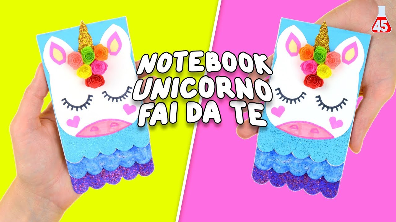 Notebook unicorno fai da te | DIY Back to School