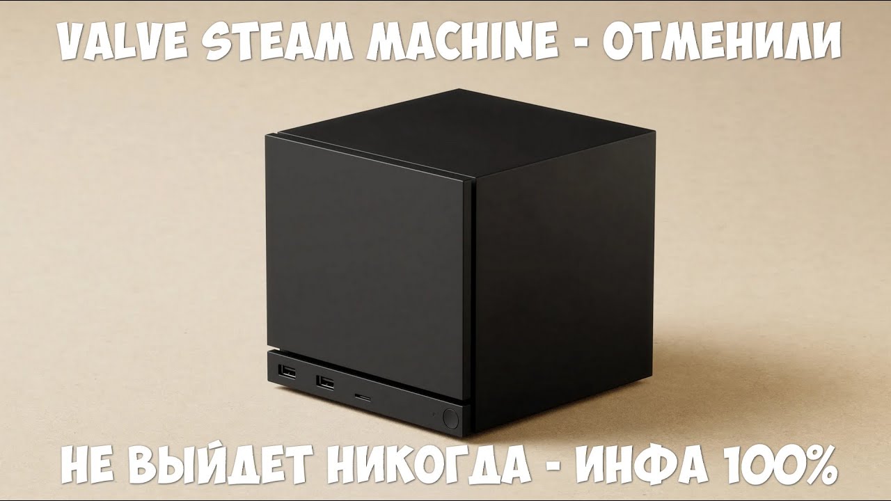 Valve Steam Machine не выйдет совсем (НИКОГДА) инфа 100%