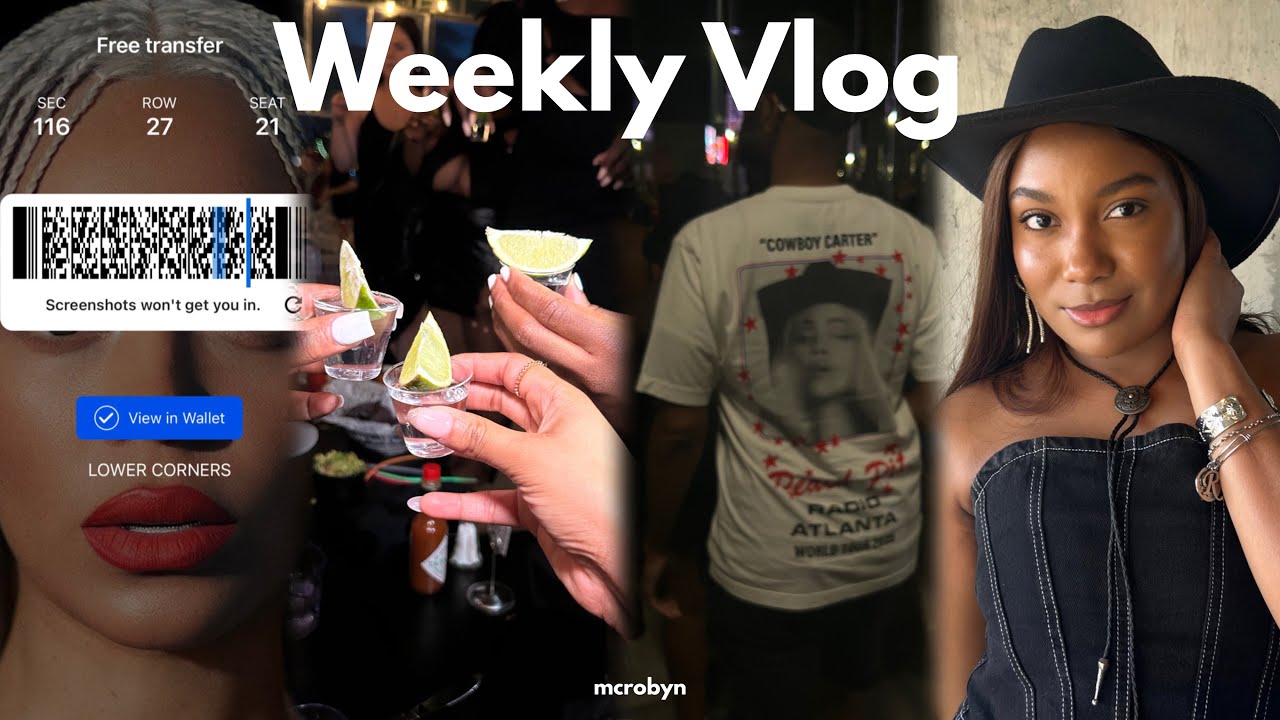 weekend vlog: COWBOY CARTER TOUR w/ Beyonce + girls night & more 🤠🐝🎟️