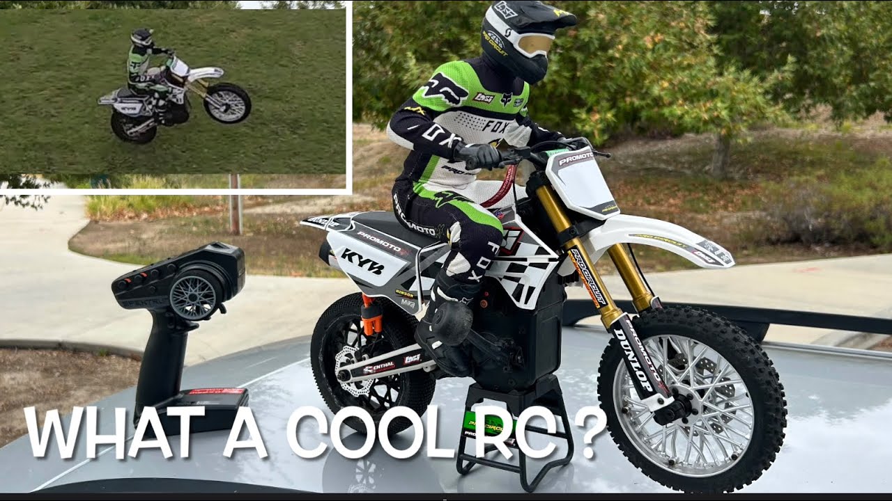 Шины LOSI PROMOTO MX Custom White Run On Wet Grass Hole Shot. Выдержат ли они этот раз?